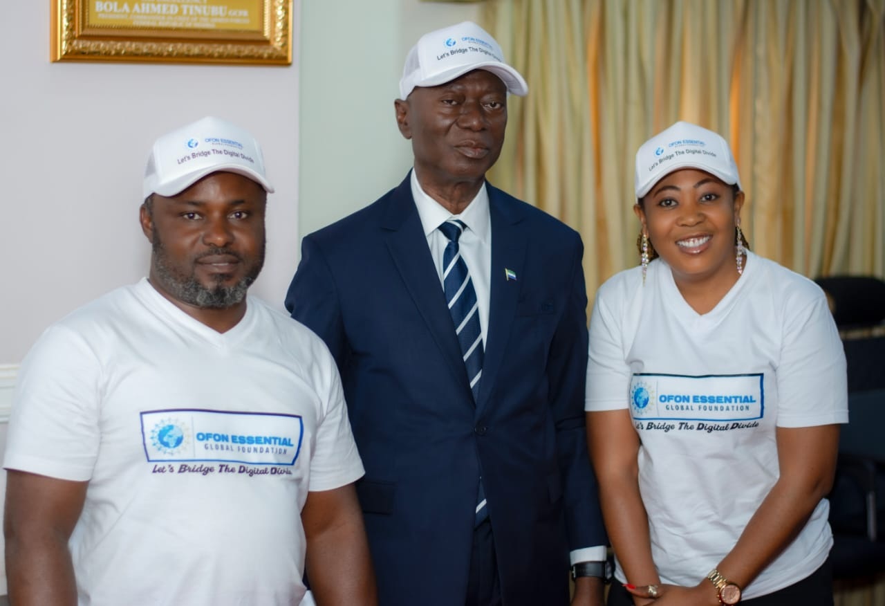 Read more about the article Meeting with the Sierra Leonean Ambassador to Nigeria H.E. Dr. Julius F. Sandy. On the matter of promoting ICT education in public Schools in Nigeria